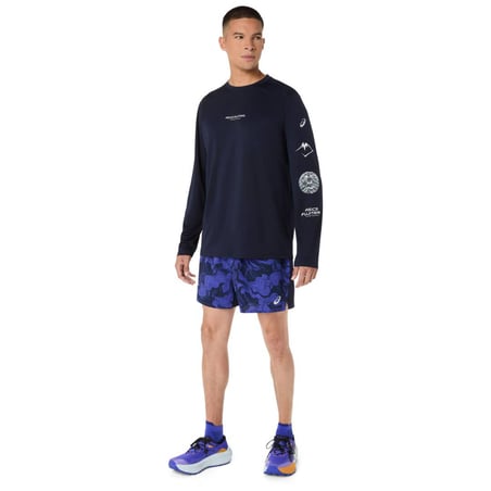 ASICS Fujitrail Shorts Blau Schwarz