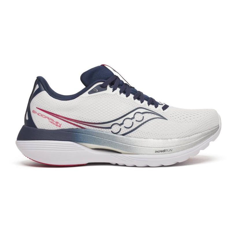 Saucony Endorphin Trainer Schoenen Wit Blauw SS26