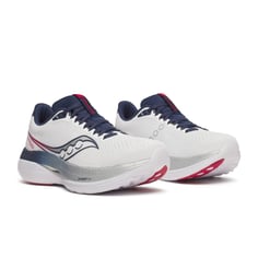 Saucony Endorphin Trainer Schuhe Weiß Blau SS26 2