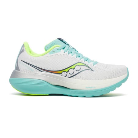 Saucony Endorphin Trainer Schuhe Weiß Blau SS26 Damen