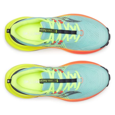 Scarpe Saucony Xodus Ultra 4 Blu Arancio SS26 Donna