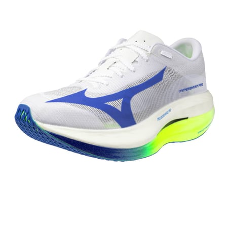 Tênis Mizuno Hyperwarp Pro Branco Azul SS26 Unissex