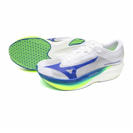 Chaussures Mizuno Hyperwarp Elite Blanc Bleu SS26 Unisexe