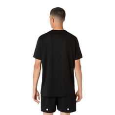 T-shirt Asics Fujitrail manches courtes Noir Blanc 2