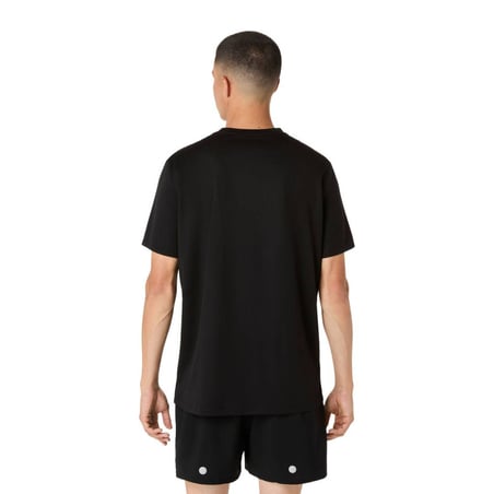 Camiseta Asics Fujitrail Manga Curta Preto Branco