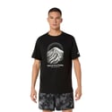 Asics Fujitrail Kurzarm-T-Shirt Schwarz Weiß