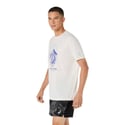 Asics Fujitrail Short-Sleeve T-shirt White Blue
