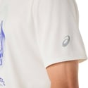 Camiseta Asics Fujitrail Manga Corta Blanco Azul