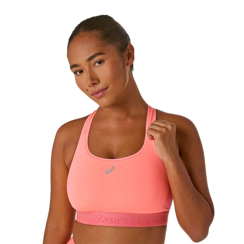 Brassière Asics Road Compression Rose