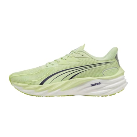 Puma Velocity NITRO 4 Geel Wit SS26 Schoenen