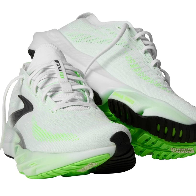Brooks Glycerin Flex Turnschuhe Weiß Grün SS26