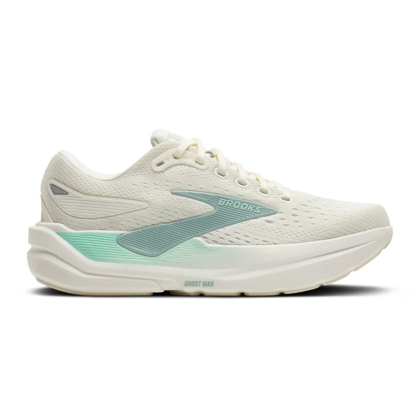 Tênis Brooks Ghost Max 3 Bege Azul SS26 Mulher