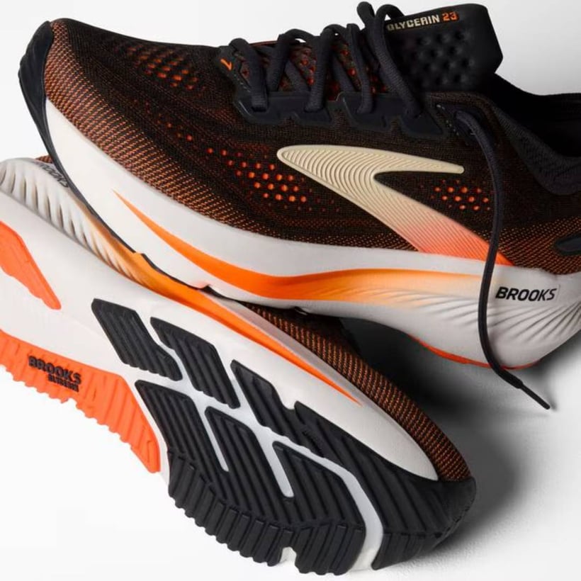 Scarpe Brooks Glycerin 23 Nero Arancione SS26