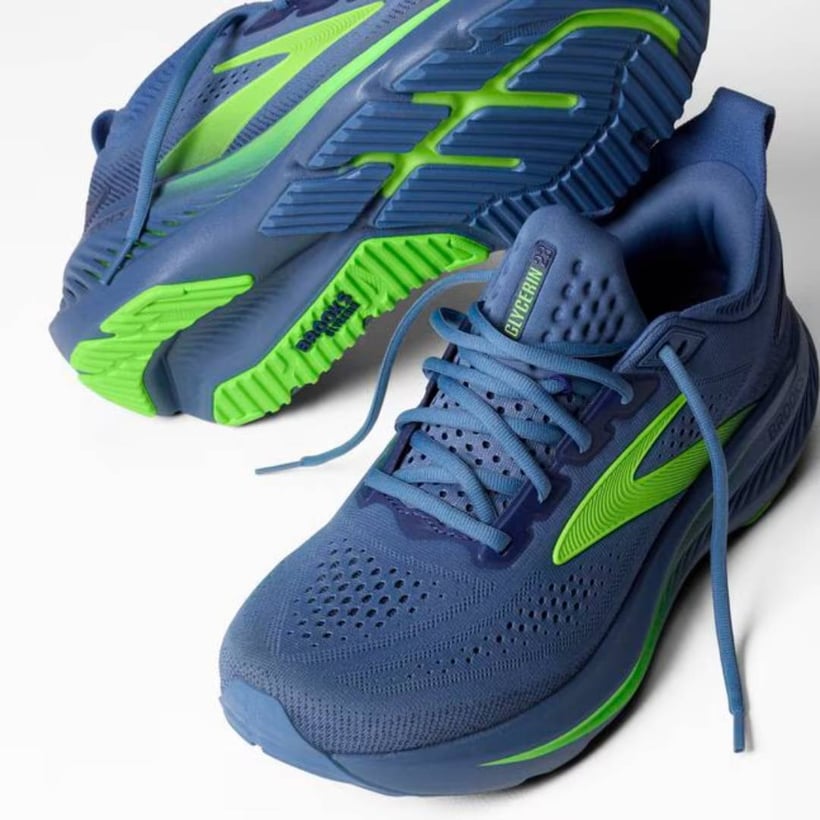 Chaussures Brooks Glycerin 23 Bleu Vert SS26