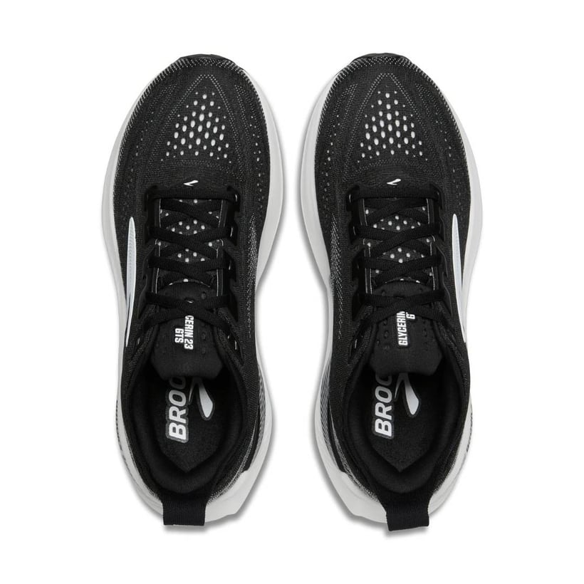 Tênis Brooks Glycerin GTS 23 Preto Branco SS26