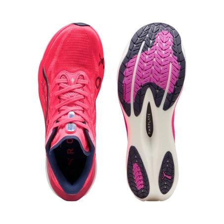 Tênis Puma Deviate NITRO 4 HYROX Rosa Roxo SS26