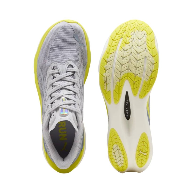 Puma Deviate NITRO 4 Schuhe Grau Gelb SS26