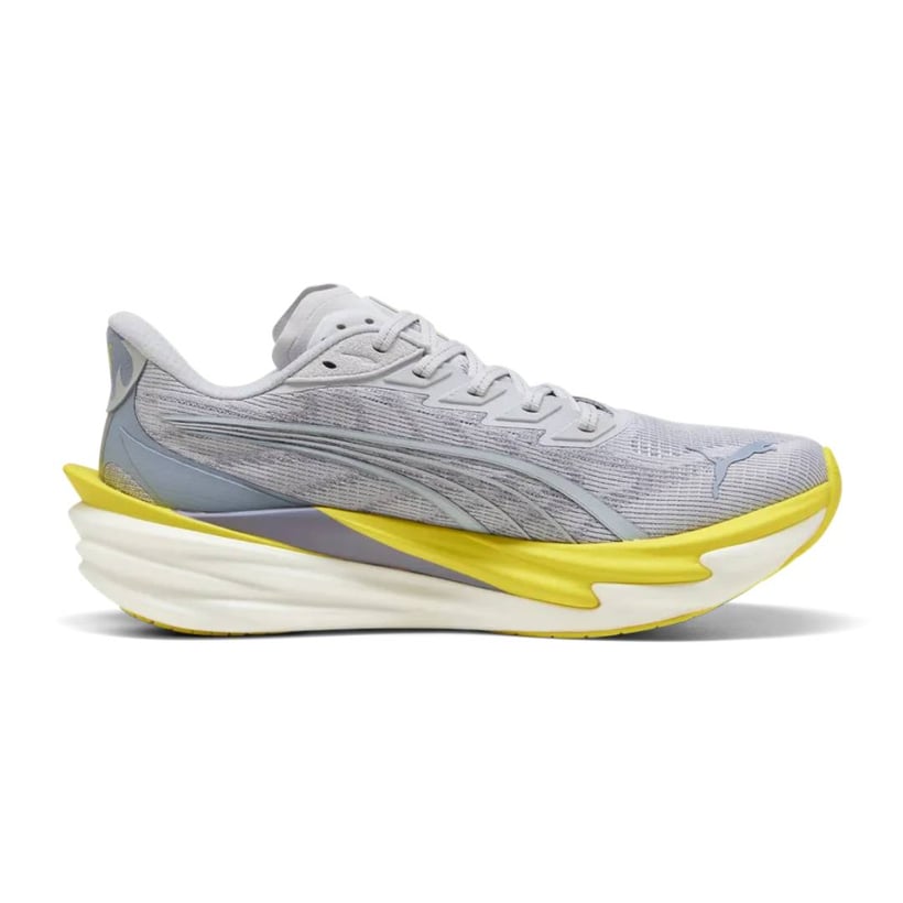 Tênis Puma Deviate NITRO 4 Cinza Amarelo SS26