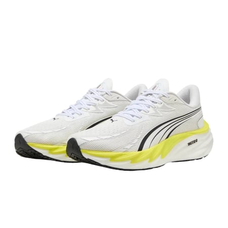 Zapatillas Puma Velocity NITRO 4 Blanco Amarillo SS26