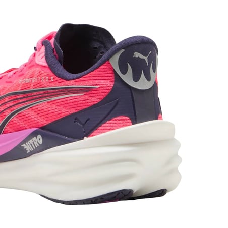 Tênis Puma Deviate NITRO 4 HYROX Rosa Roxo SS26 Mulher