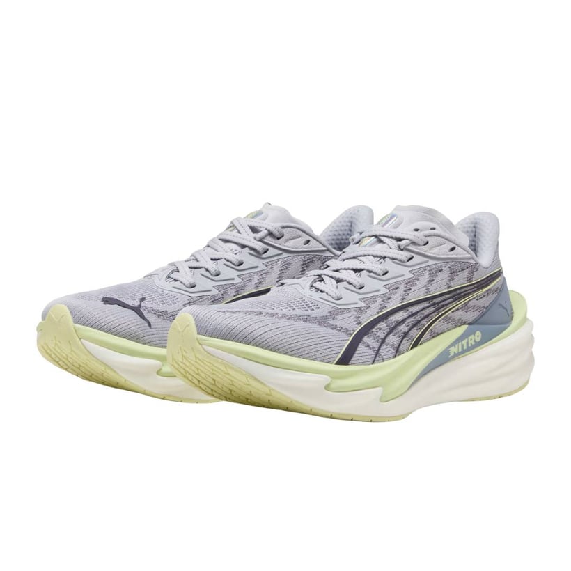 Puma Deviate NITRO 4 Gray Yellow SS26 Women Shoes