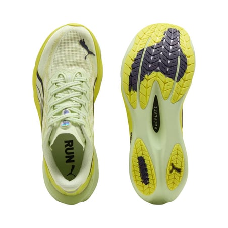 Zapatillas Puma Deviate NITRO 4 Amarillo Negro SS26 Mujer