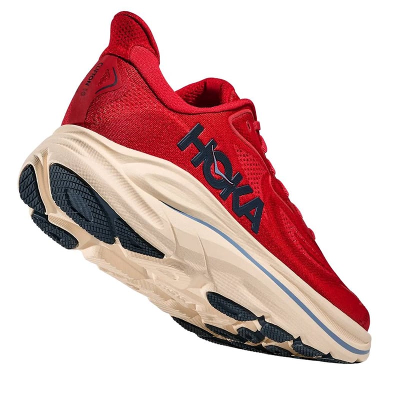 Hoka Clifton 10 Schuhe Rot Beige SS26