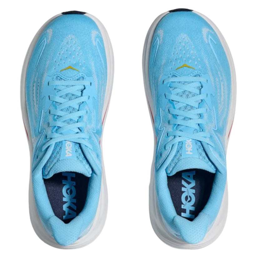 Zapatillas Hoka Clifton 10 Azul Blanco SS26 Mujer