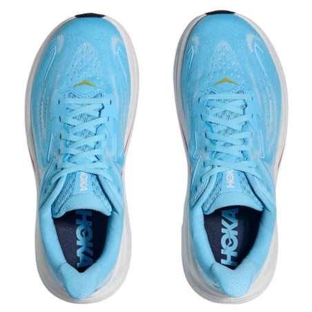 Chaussures Hoka Clifton 10 Bleu Blanc SS26 Femme