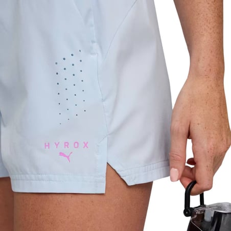 Kurze Puma DryElite x Hyrox Hose in Blau Schwarz für Damen