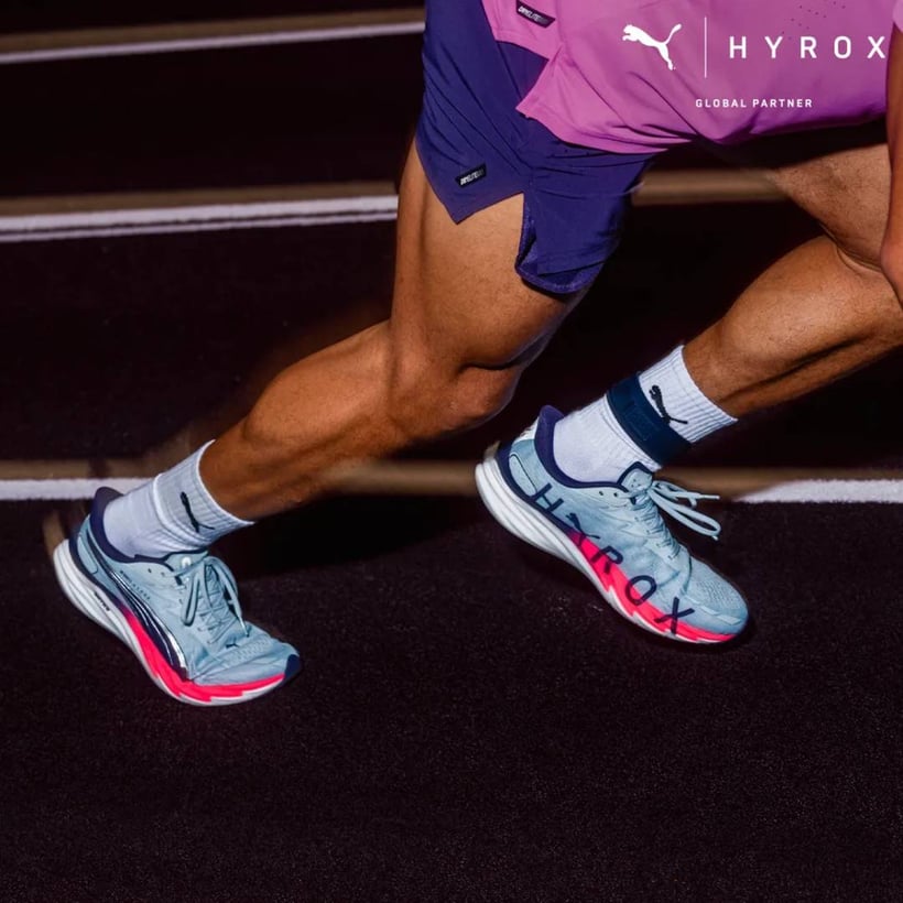 Puma Velocity NITRO 4 HYROX Blue Pink SS26 Shoes