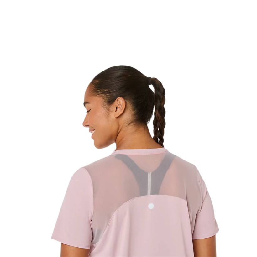 Asics Road Short Sleeve T-shirt Pink Women