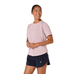 Camiseta Asics Road Manga Corta Rosa Mujer 2