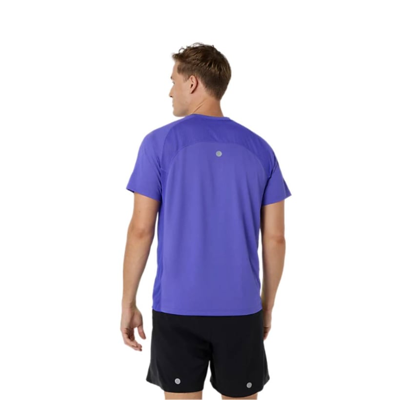Camiseta Asics Road Fade Manga Corta Morado Verde