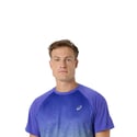 T-shirt Asics Road Fade à manches courtes violet vert