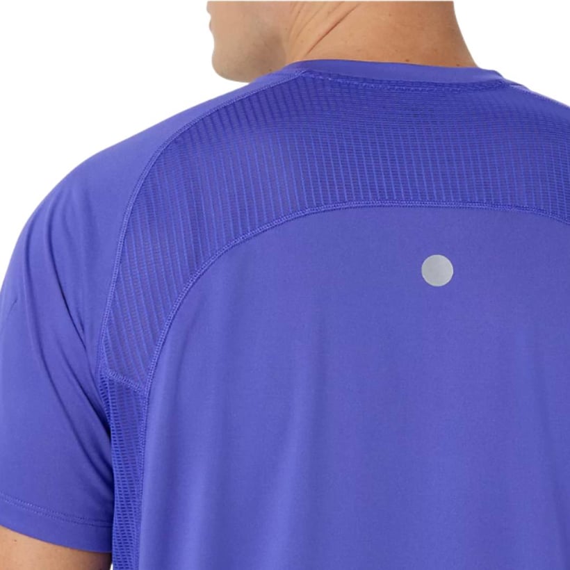 Camiseta Asics Road Fade Manga Corta Morado Verde