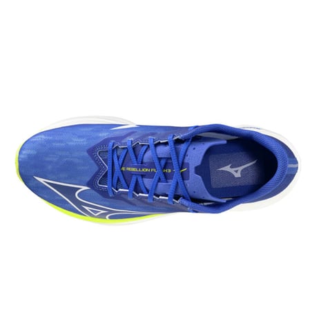 Mizuno Wave Rebellion Flash 3 Laufschuhe Blau Gelb SS26