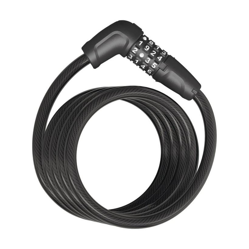 Cadenas à combinaison Abus 6512C/180/12 1,8 m Noir