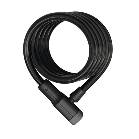 Cadeado com chave Abus 6512K/180/12 1,8 m Preto