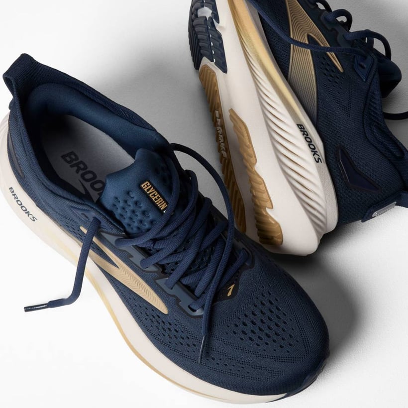 Zapatillas Brooks Glycerin GTS 23 Azul Beige SS26