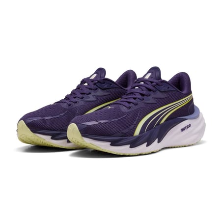 Chaussures Puma Velocity NITRO 4 Violet Vert Femme SS26