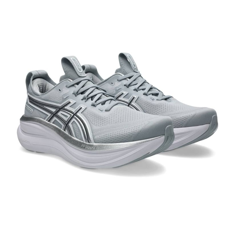 Ténis Asics Gel-Nimbus 28 ATC Cinza Prateado SS26