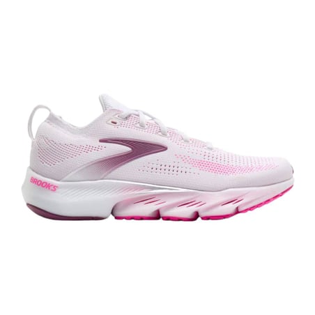 Chaussures Brooks Glycerin Flex Rose Blanc SS26 Femme