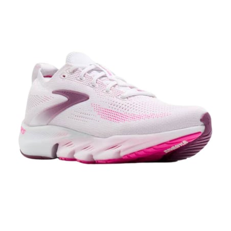 Chaussures Brooks Glycerin Flex Rose Blanc SS26 Femme