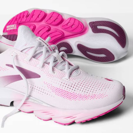 Scarpe Brooks Glycerin Flex Rosa Bianco SS26 Donna