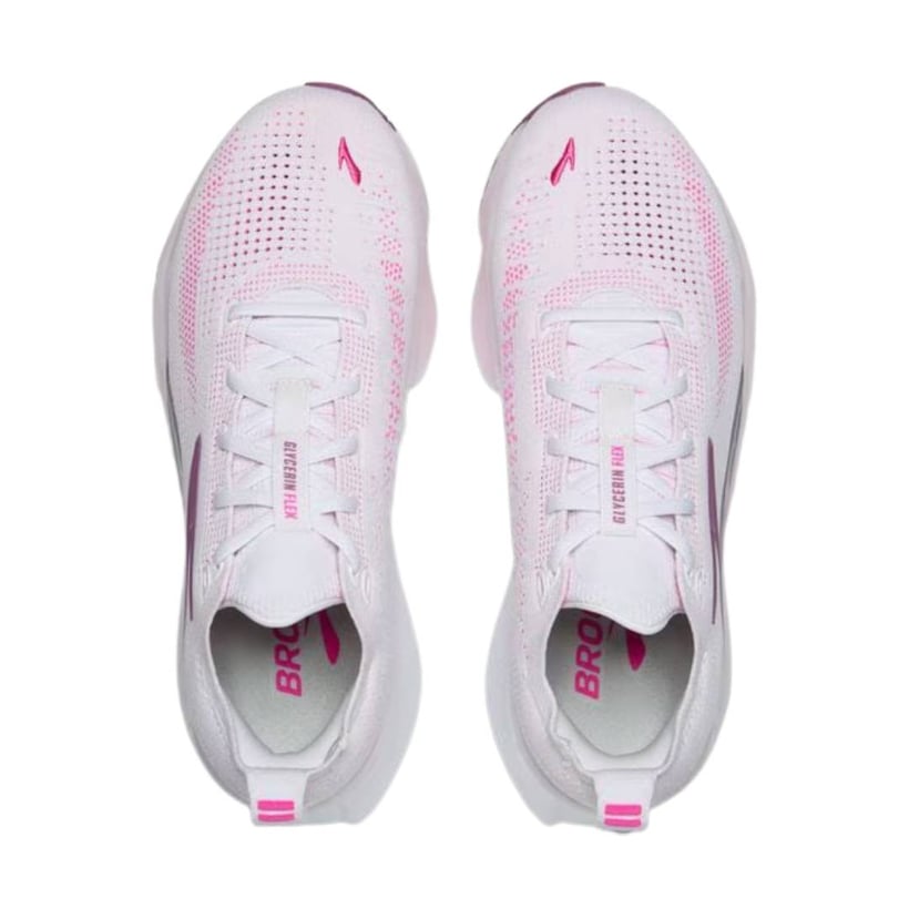 Brooks Glycerin Flex Roze Wit SS26 Vrouwen...