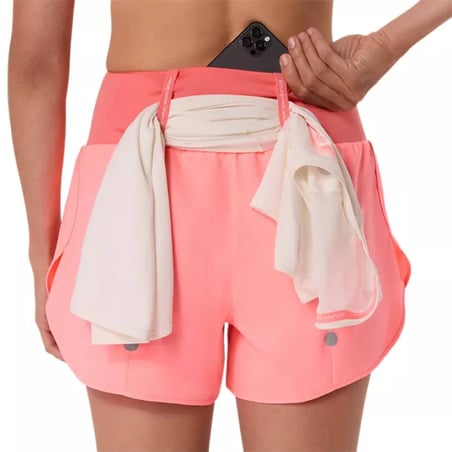 Pantalón Corto Asics Road 3.5in Rosa Mujer