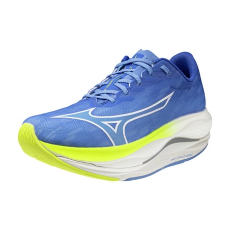 Mizuno Wave Rebellion Flash 3 Damen Laufschuhe Blau Gelb SS26