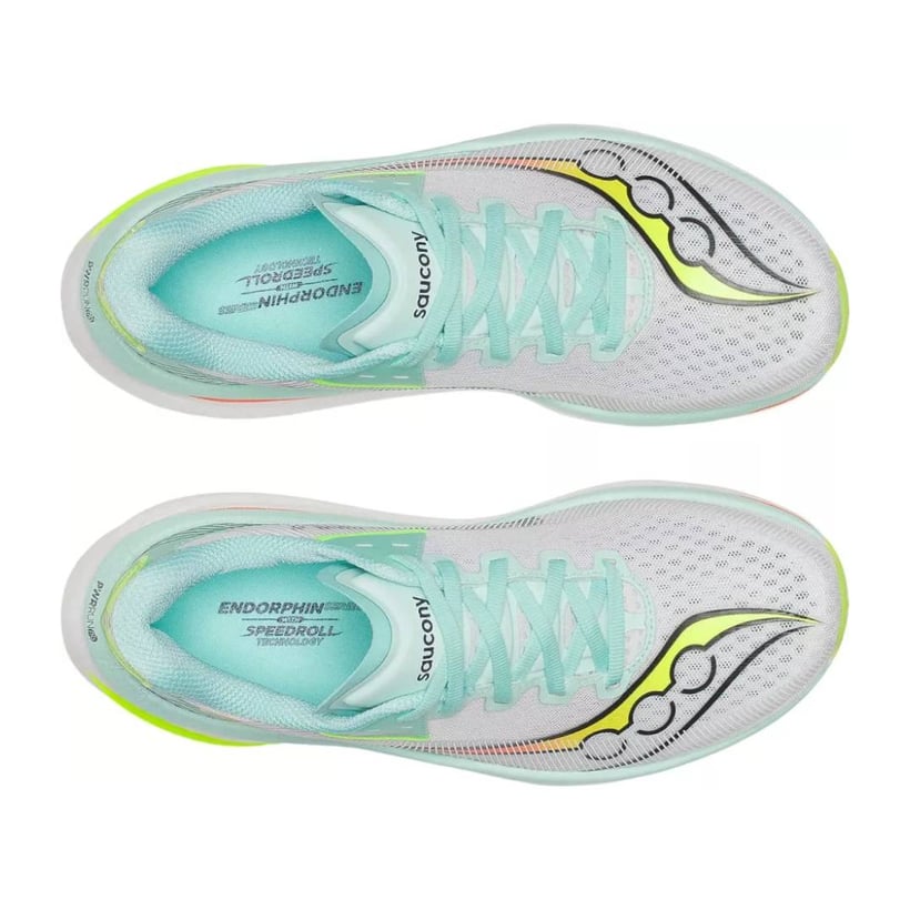 Saucony Endorphin Azura Wit Blauw SS26 Dames