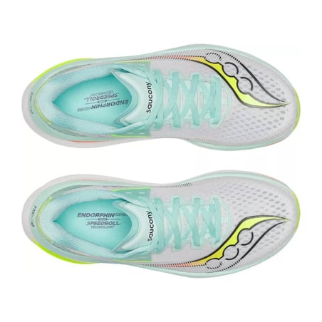 Zapatillas Saucony Endorphin Azura Blanco Azul SS26 Mujer